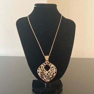 Macy's Elegant Gold Pendant Necklace